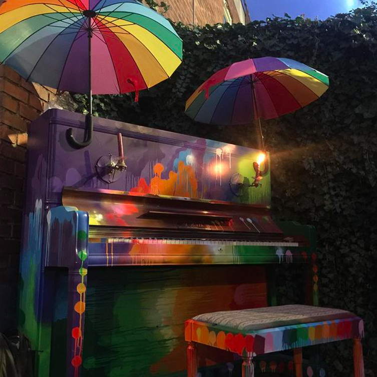 Rainbow Pianos and Umbrellas - NGBG
