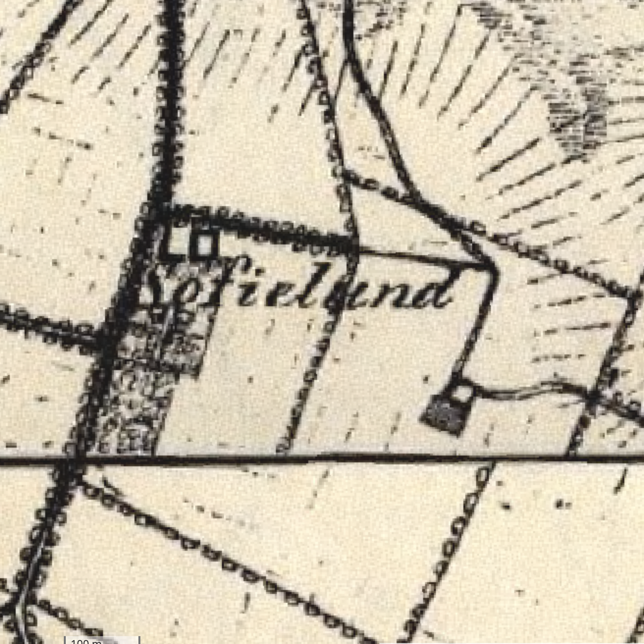 Annelundsgården i Rekognosceringskarta från 1812