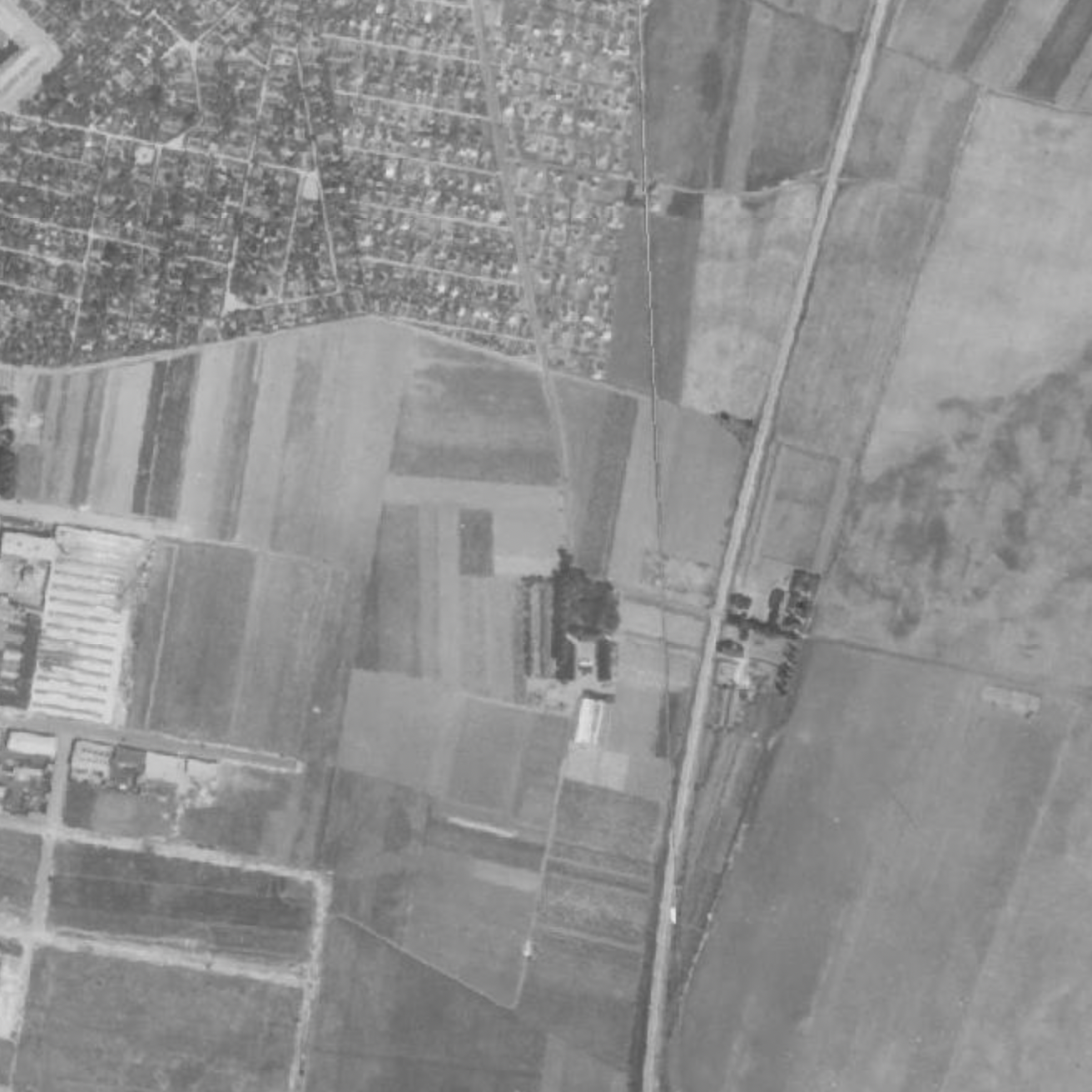 Annelundsgården i flyggfoto från 1940